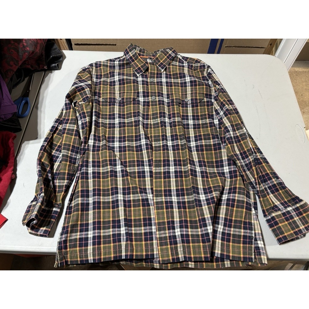 Croft & Barrow Mens Large (3) Plaid‎ Quick Dry Long Sleeve Outdoor Button Up